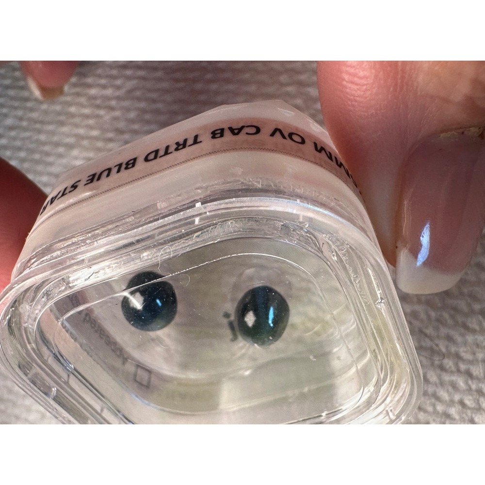JTV 2pc 1.75ct Avg 8x6mm Oval Cabochon Treated Blue Star Sapphire Thailand Loose
